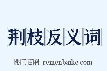 荆枝反义词是什么意思的图片